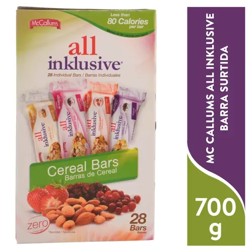 Barras de cereal Mc Callums All Inklusive, Mixtas -700g