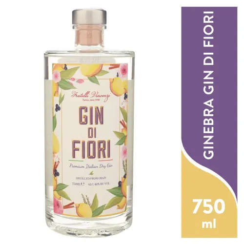 Ginebra Gin Di Fiori Vincenzi 750 Ml