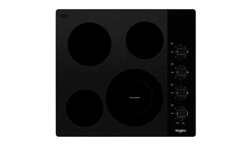 Plantilla eléctrica  Whirlpool   24" 4 elementos de calor Negro WCE55US4HB