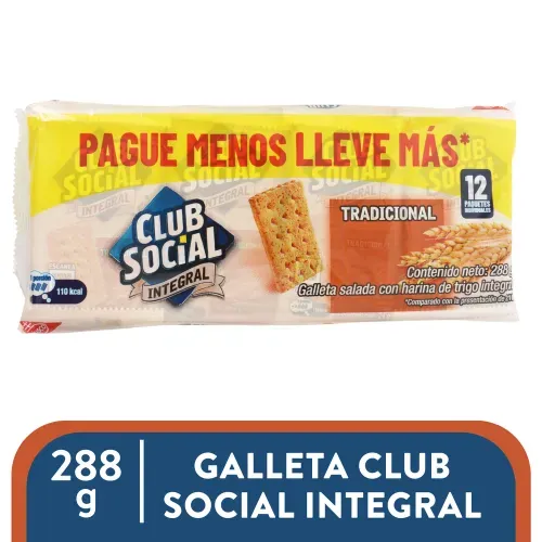 Galleta Club Social Integral 288 Gr