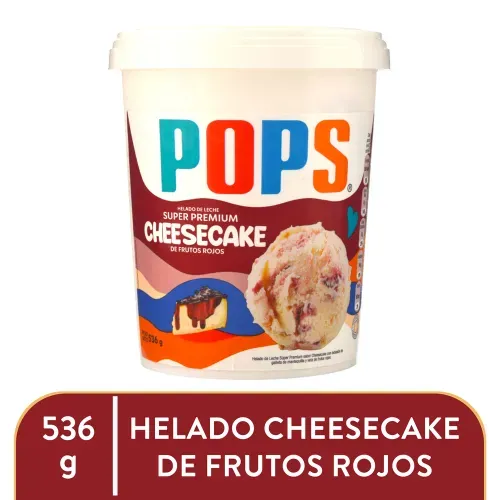 Helado Pops cheesecake de frutos rojos - 536 g