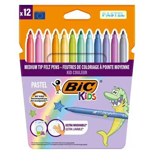 Marcadores Bic Pastel 12 Colores