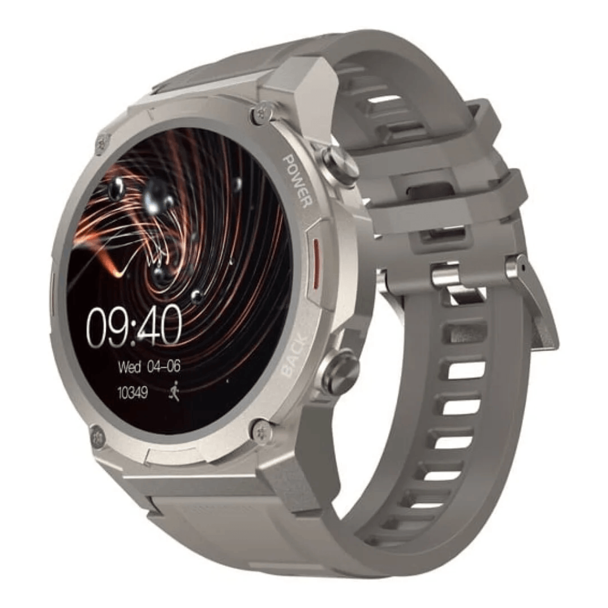 Smartwatch HiFuture Mix 2 Pantalla AMOLED 1.43" llamadas bluetooth banda 22 mm gris