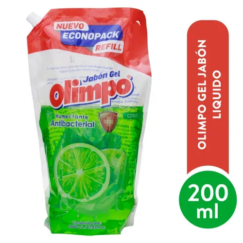 Jabón en gel de tocador Olimpo fragancia cítrica - 2000 ml