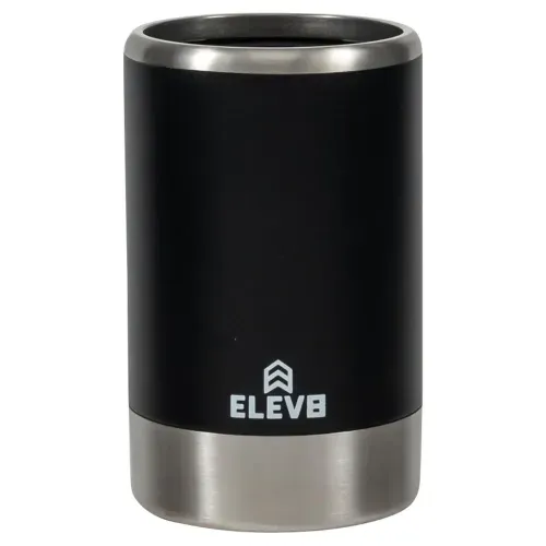 Enfriador de latas Elev8 color negro -12 oz