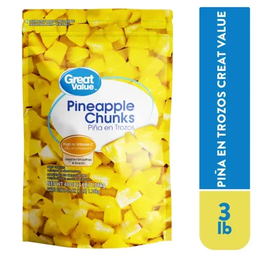 Piña Great Value En Trozos Congelado 48 oz - 1.36 kg