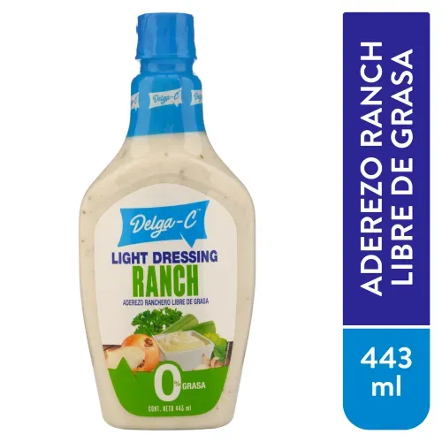 Aderezo Delga-C Ranchero Sin Grasa -443ml