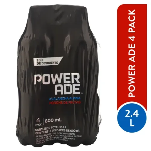 Bebida Hidratante Powerade Surtido 4 Pack - 2400 ml