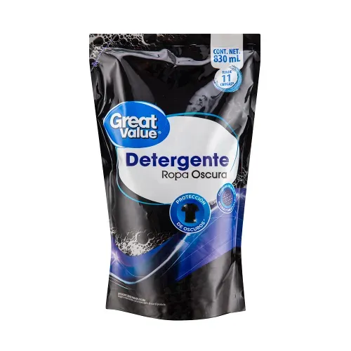 Detergente Líquido Great Value Ropa Oscura Doypack - 830 ml
