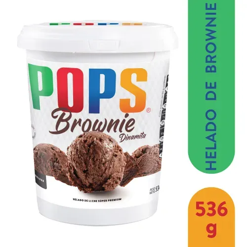 Helado Pops Brownie Dinamita - 536 g