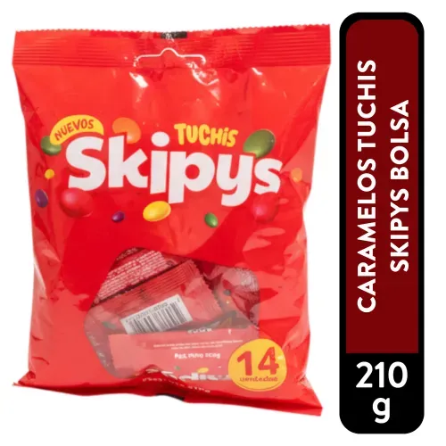 Caramelos Tuchis Skipys Bolsa 210g