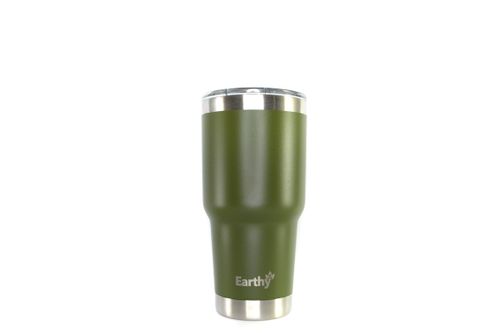 Vaso insulado Earthy color verde musgo 850  ml