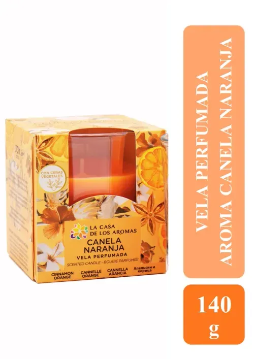 Ambientador La Casa vela aroma canela naranja - 140 ml