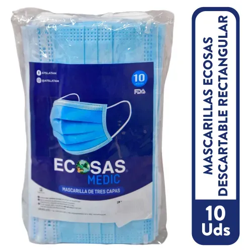 Mascarilla 3M 3 Capas Adulto 10 unidades