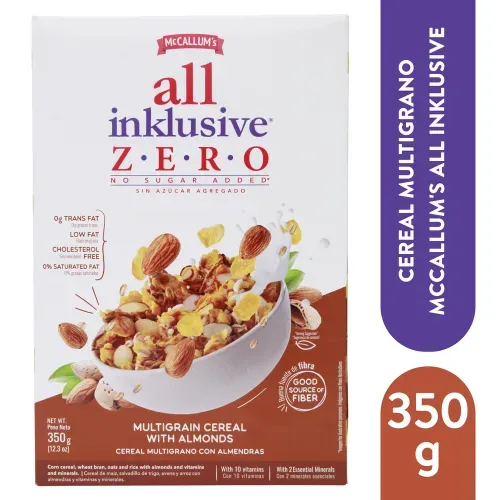 Cereal Multigrano McCallum's All Inklusive Almendras - 350 g