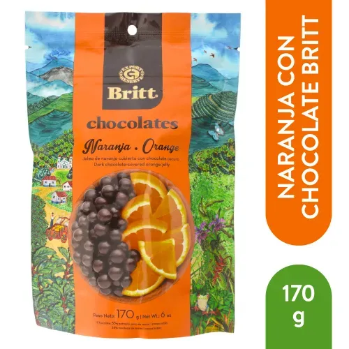Chocolate Britt Naranja 170 Gr