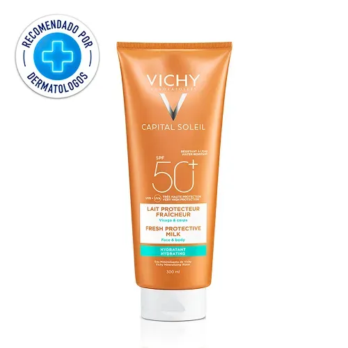VICHY CAPITAL SOLEIL LECHE PROTECTORA SOLAR HIDRATANTE INVISIBLE SPF 50+ 200ML