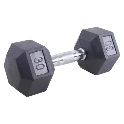 Mancuerna Athletic Works de hule - 30 lb