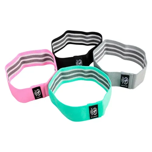 Set de 4 bandas Athletic Works de resistencia elástica