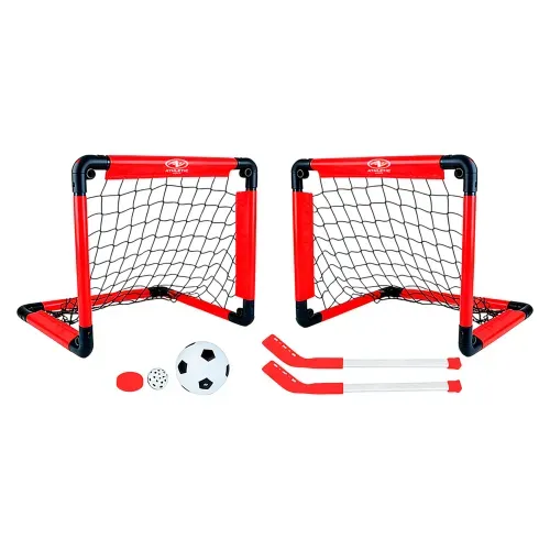 Juego de porterías Athletic Works de hockey y fútbol 2 en 1