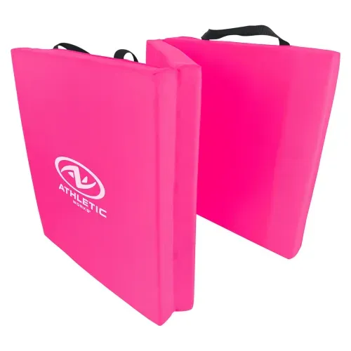 Colchoneta Athletic Works para ejercicio plegable - 132x49x4 cm