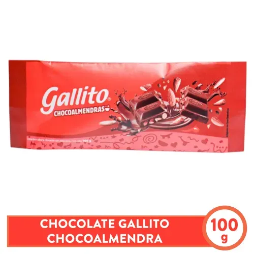 Chocolate Gallito almendras - 100 g