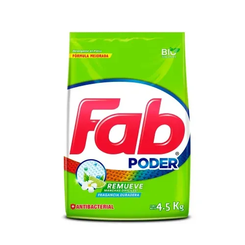 Detergente en Polvo Fab Poder Aroma Limón Remueve Manchas Dificiles - 4500 g