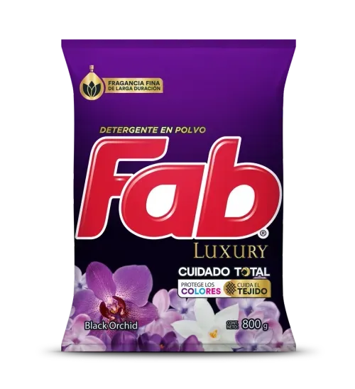 Detergente en Polvo Fab Luxury Black - 800 g