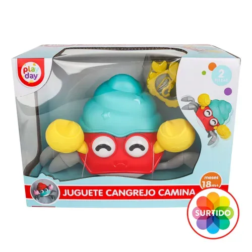 Juguete Cangrejo Camina Pd 21x10x13cm