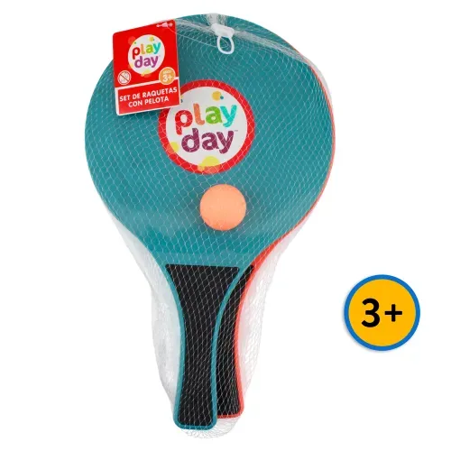 Set de juego, Play Day, raquetas y pelota. Modelo: SS2022206