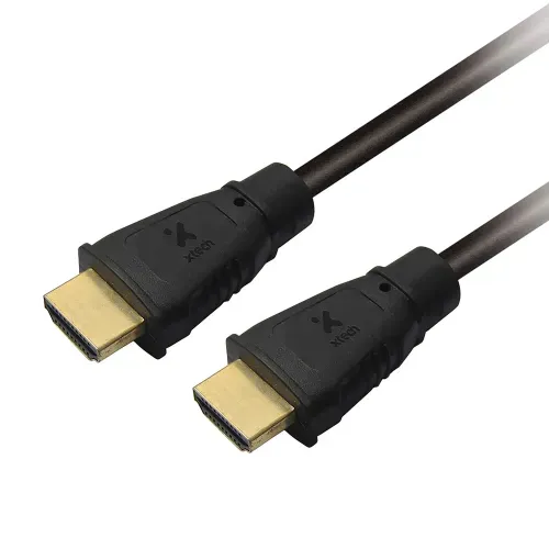 Cable Xtech AB004XTK71 HDMI color negro resolución 3840 x 2160 - 7.6 m