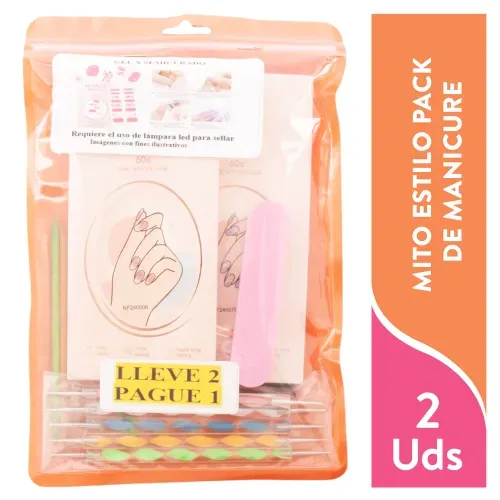 Set de Scticker Mito Estilos para uñas en gel - 20 Uds