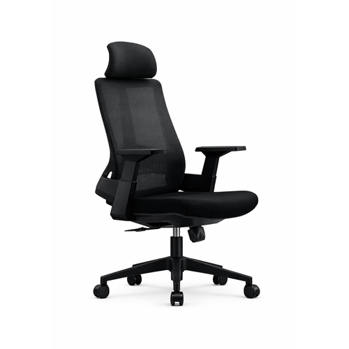 Silla Basic Seats Dolphin 3D con cabecera ergonómica negra