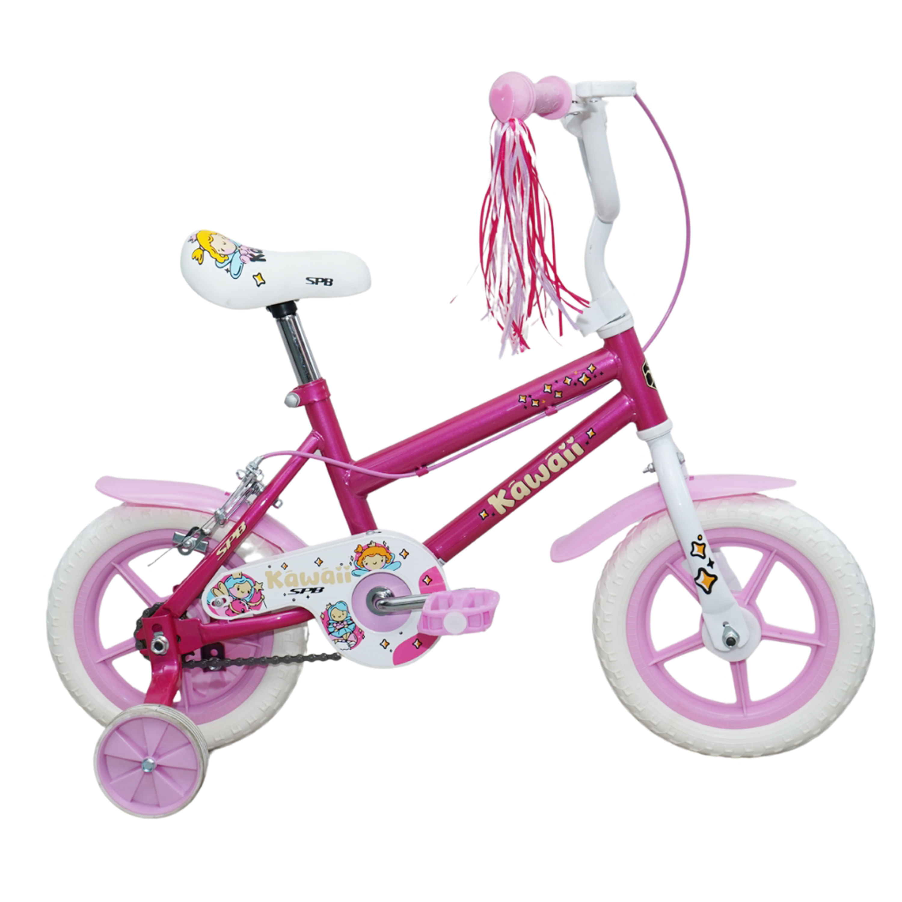 Bicicleta SUPER PRO12 Infantiles Fucsia con Rosado