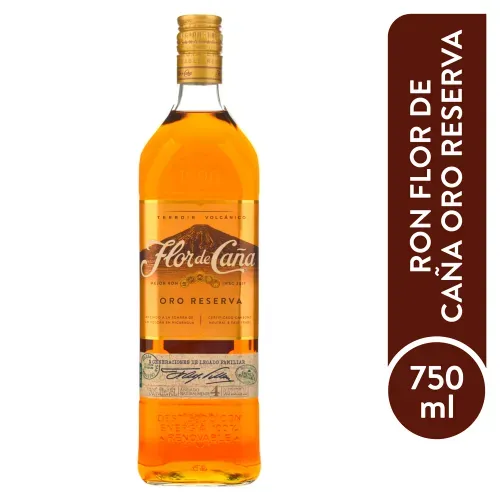 Ron Flor De Caña Añejo Oro 4 Años - 1000 ml