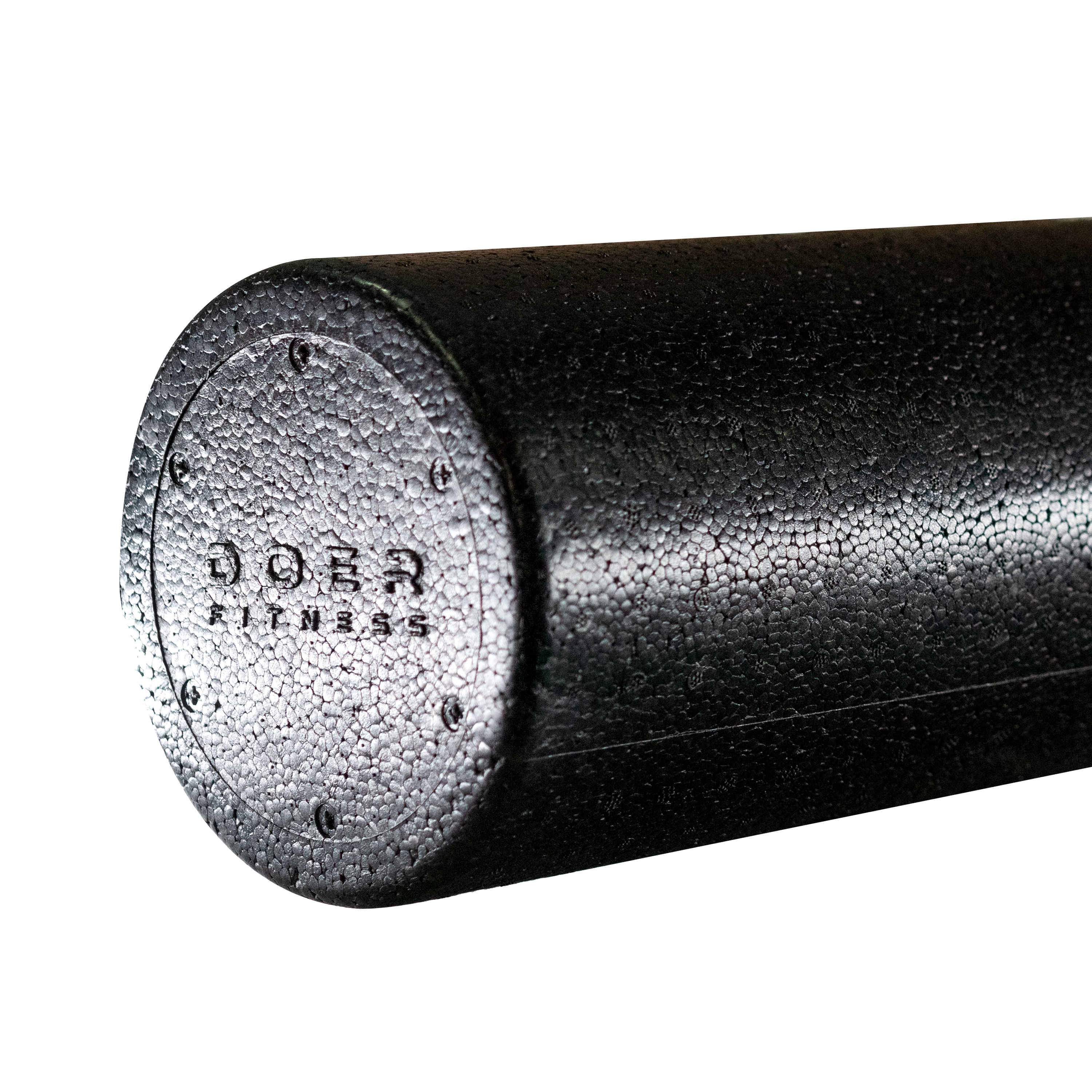 Foam roller doer fitness epp 60 cm color negro para recuperación muscular movilidad y cross training