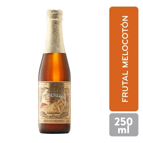 Cerveza Lindemans Artesanal Melocotón - 250 ml