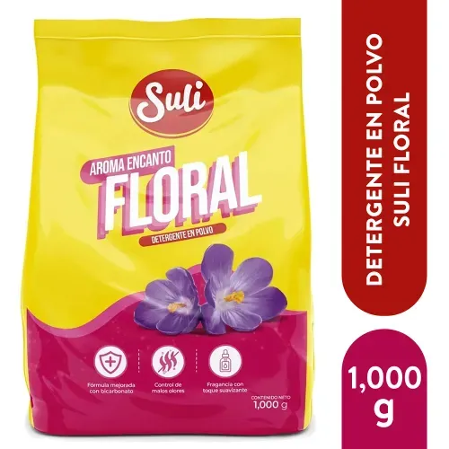 Detergente Suli En Polvo Aroma Floral - 1000 g