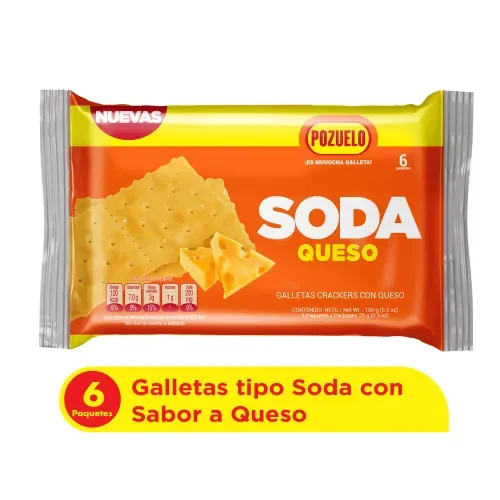 Galleta Soda Pozuelo Queso - 150 g