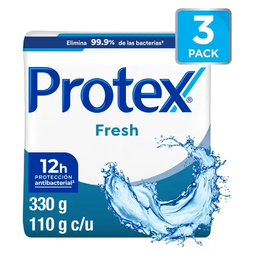 Jabón Protex fresh antibacterial 3 Pack - 330 g