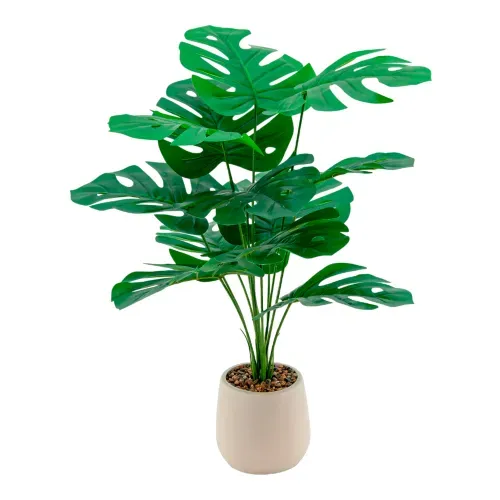 Ms Planta Artificial Maceta Blanca 60cm