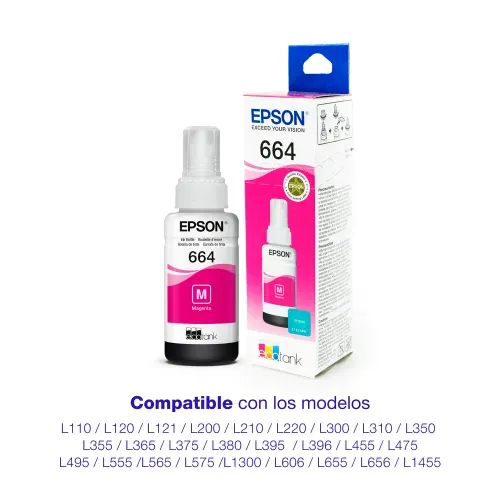 Botella Tinta Epson Magenta T664