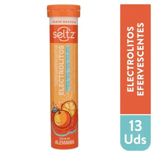 Electrolitos Efervescentes Naranja 13 Unidad