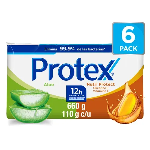 Jabón de Tocador Antibacterial Protex Mix 110 g 6 Pack