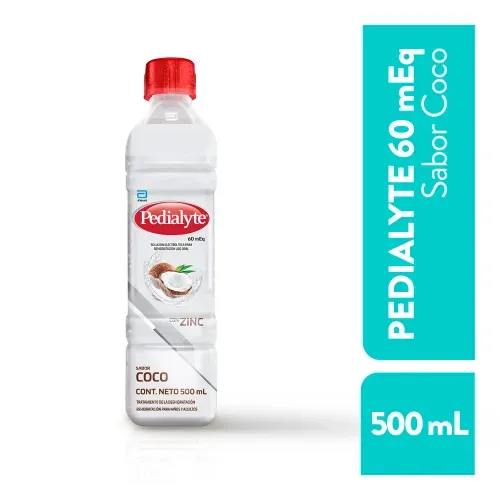 Suero de Rehidratación Oral, Pedialyte®60 mEq Coco  - 500 mL