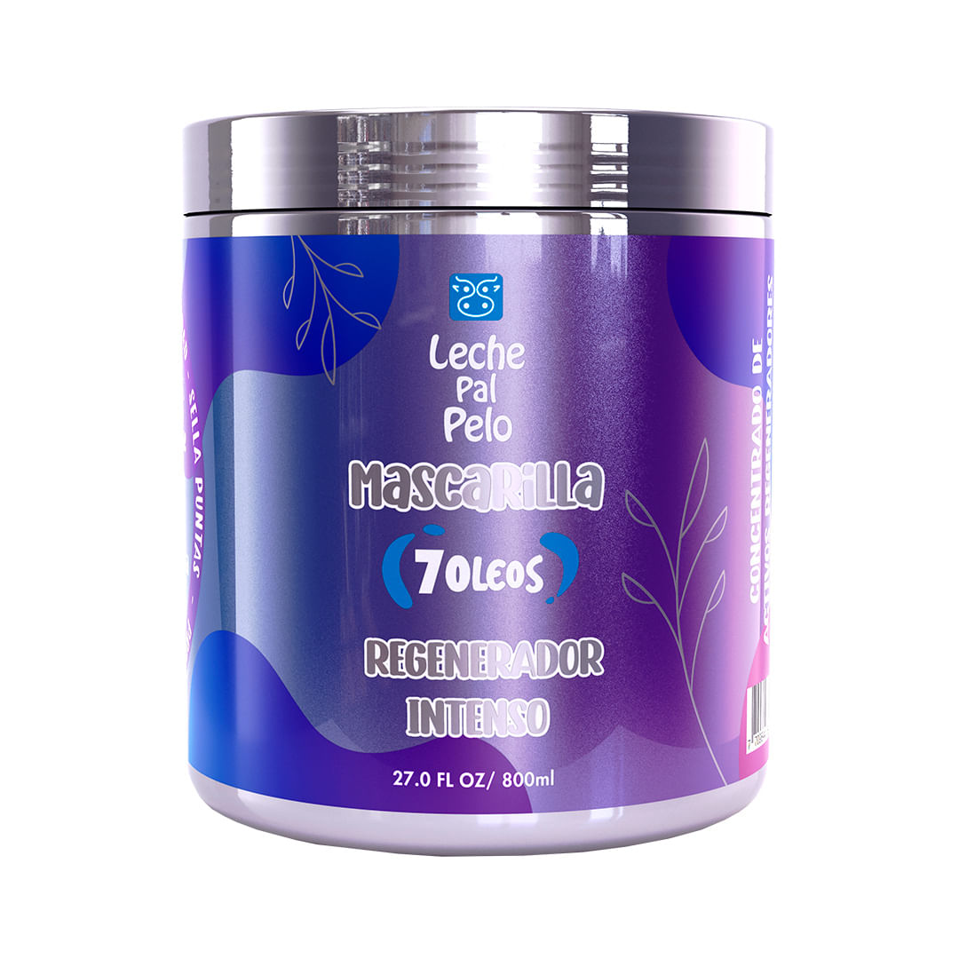 Mascarilla 7 óleos regenerador intenso Leche Pal Pelo 800 ml