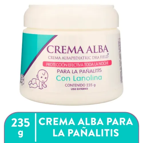 Crema Alba para la pañalitis con lanolina - 235 g