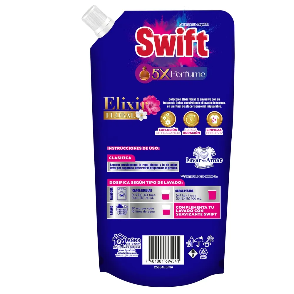 Comprar Detergente Liquido Swift Elixir - 1.9 L| Walmart Costa