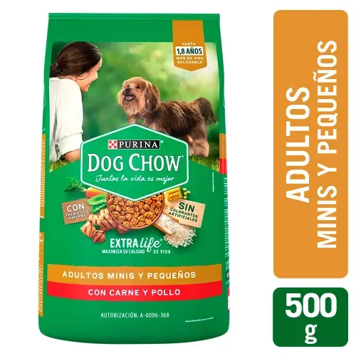Alimento para perro Purina Dog Chow Adulto minis y pequeños - 500 g