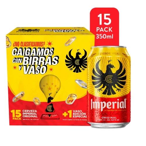 Imperial 350ml l 15pk Vaso Ter 5250 ml